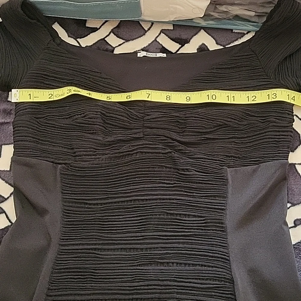 Wolford women's spandex black dress, with see thru sleeves, size S. Black - Picture 13 of 15